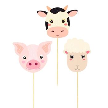 Farm Animal Cake Toppers 1