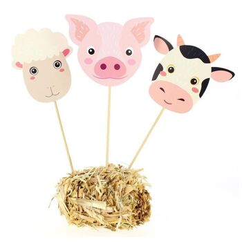 Farm Animal Cake Toppers 2
