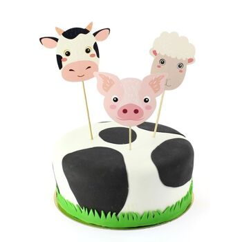 Farm Animal Cake Toppers 3