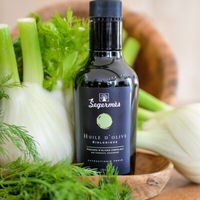 Huile d’olive Bio pressée au FENOUIL SAUVAGE