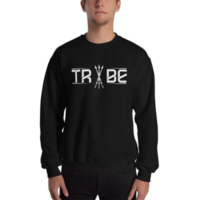 Tribe Classic Crew Neck Pullovers - Black