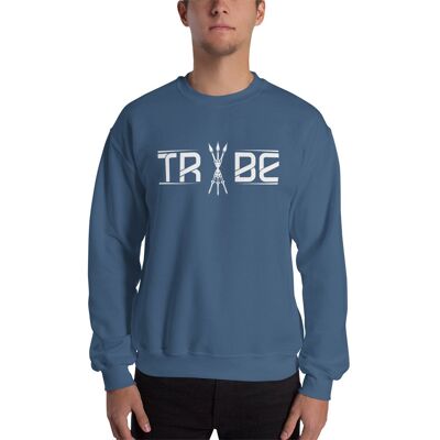 Tribe Classic Crew Neck Pullovers - Indigo Blue 2XL