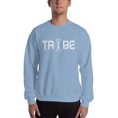 Tribe Classic Crew Neck Pullovers - Light Blue 2XL