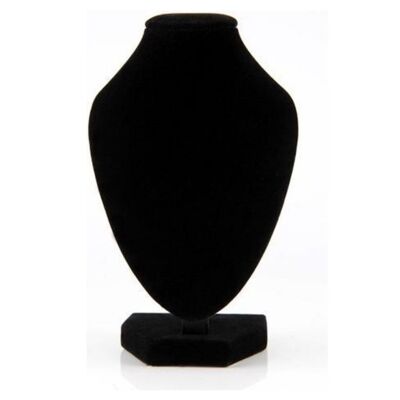 Ketting hals standaard 30 cm zwart fluweel