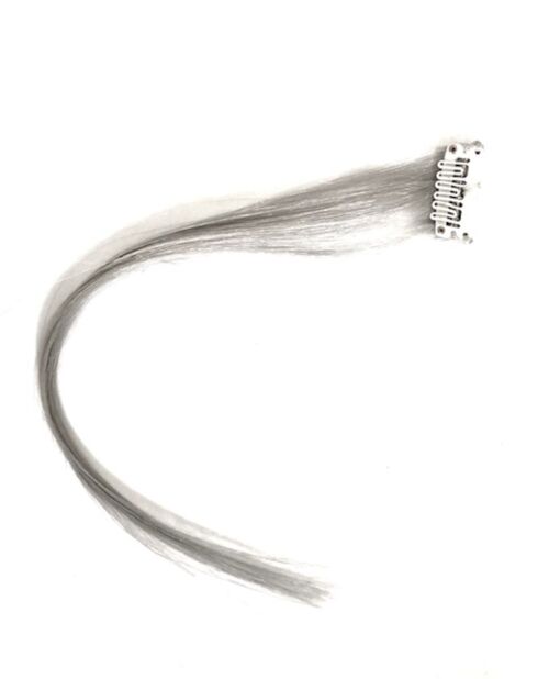 Light Silver Hair Highlight -Virgin Remy Human Hair Extension Clip -In