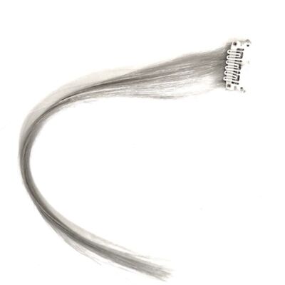 Light Silver Hair Highlight -Virgin Remy Human Hair Extension Clip -In