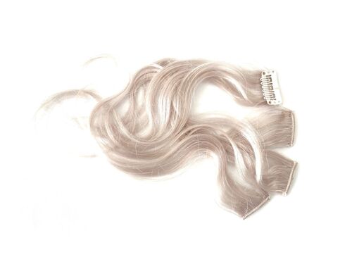 Natural Light Grey Remy Hair Highlight - Remy Human Hair Extension Clip-In