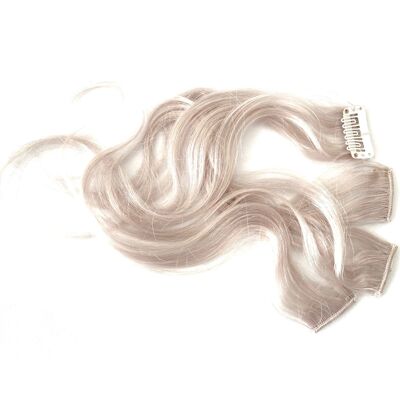 Natural Light Grey Remy Hair Highlight - Remy Human Hair Extension Clip-In