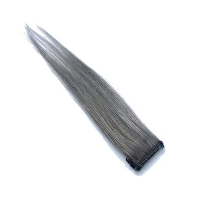 Cool Grey Highlight - Instant Hair Colour No Dye - Virgin Remy Human Hair Extension Clip-in Highlight