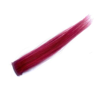 Burgundy Highlights Remy Hair Extension Human hair Clip-in 8 inches