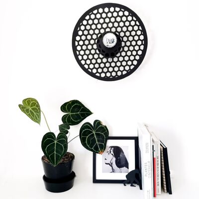 black HIVE wall light