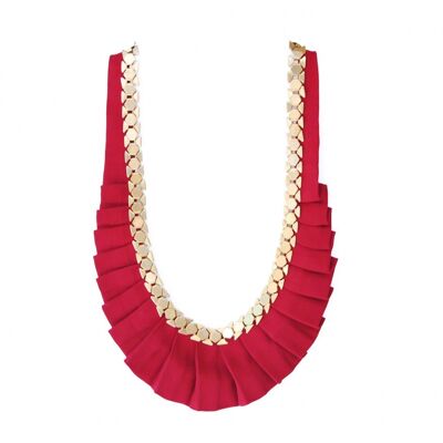 emerald red marsala necklace