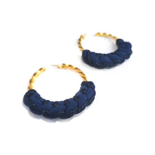 boucles d'oreille Guadalupe bleues