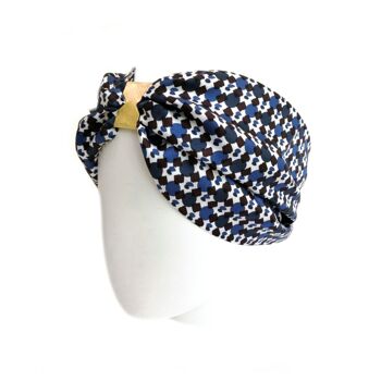 Headband Annette all over bleu