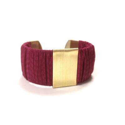 Bracciale Twiggy rosa scuro L