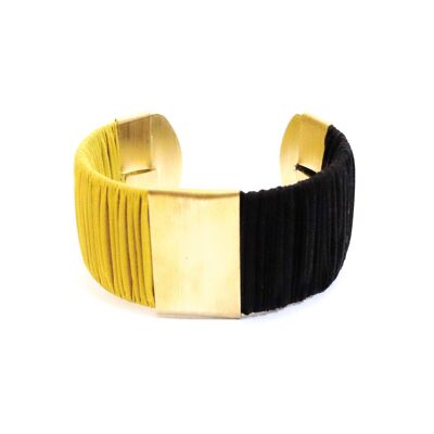 Twiggy yellow and black cuff L