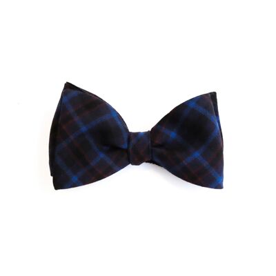 Scottish blue bow tie