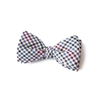 Checkered bow tie