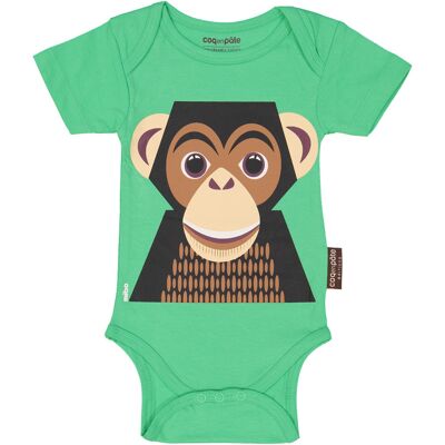 Body bébé manches courtes Chimpanzé
