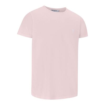 T-Shirt Newham - Rosa con Gent Bianco