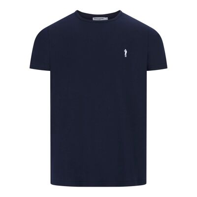 Newham T-Shirt - Navy with White Gent