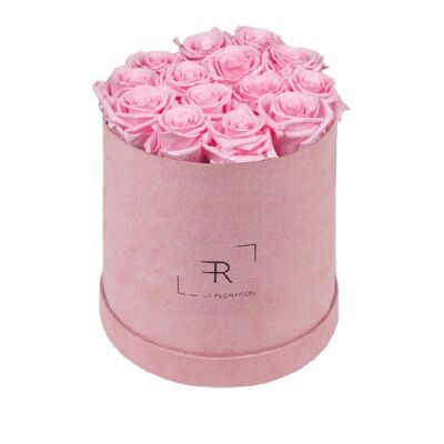 Pink Velvet Rosenbox Pink - large