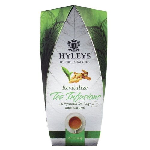 TEA INFUSIONS REVITALIZE – 20 PYRAMID TEA BAGS