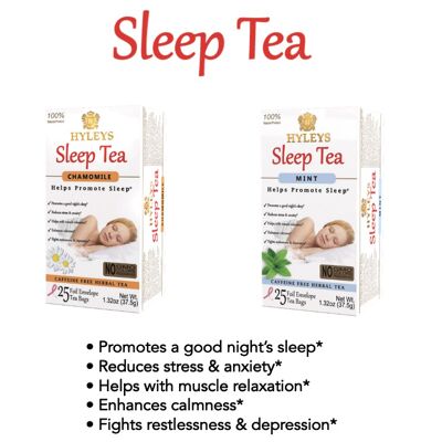 TÉ PARA DORMIR CON MANZANILLA – 25 BOLSAS DE TÉ CON SOBRE DE ALUMINIO