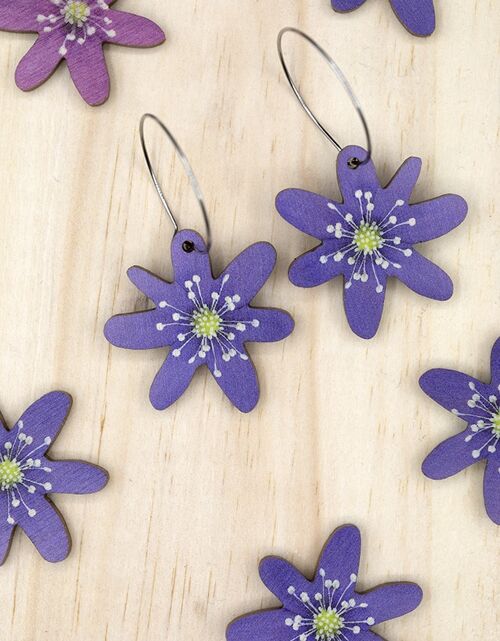 Blue Anemone Earrings