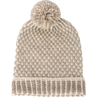 NOGAL BEANIE IN BABY ALPACA - Beige