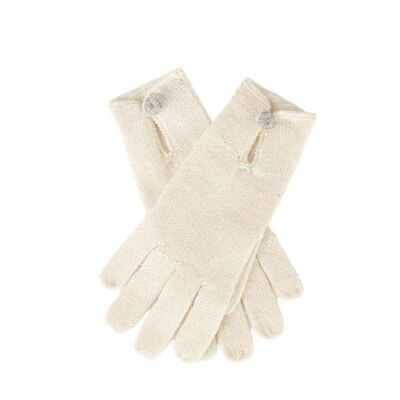 GUANTES ANY G. EN BABY ALPACA - Crudo