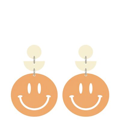 Trippy Orange Earrings