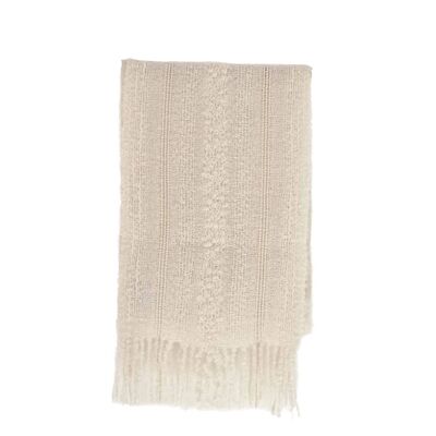 BUFANDA APU EN BABY ALPACA - Crema