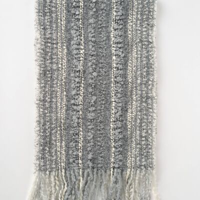 SCIARPA APU IN BABY ALPACA - Grigio Luce