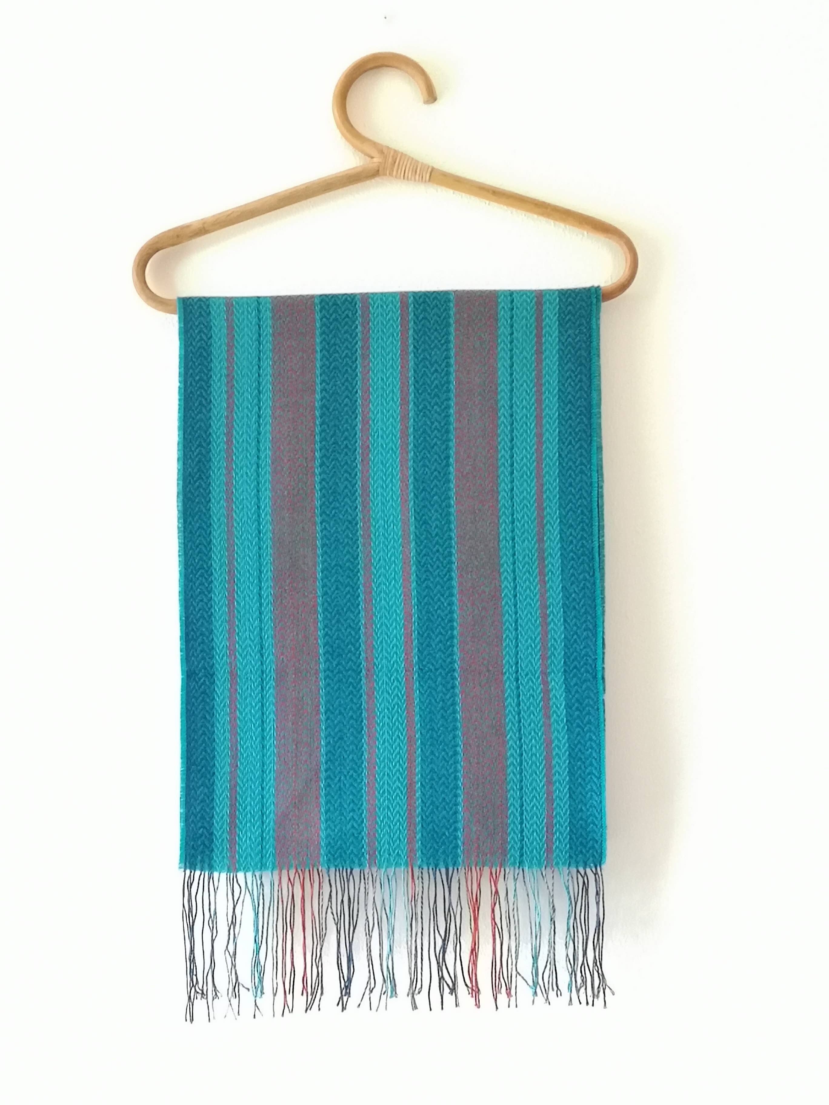 SCHAL JUAN AUS BABYALPAKA UND SEIDE - Lagunengrün