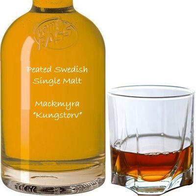 Whisky de turba sueco de malta única | Mackmyra "Kungstorv" | 47,5% vol. - 500ml