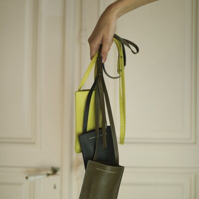 Pochette portable vert foret