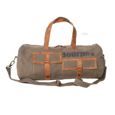 Borsa a botte riciclata "Journey".