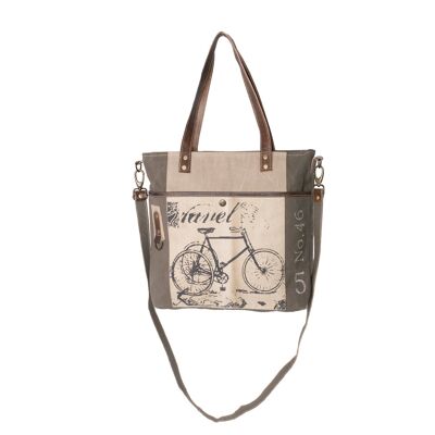 Bicycle Upcycled Canvas Shopper Tote
