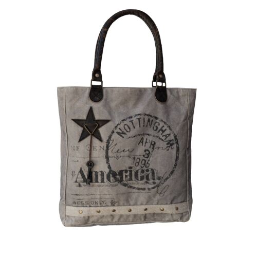 Post Mark Upcycled Vintage Canvas Tote