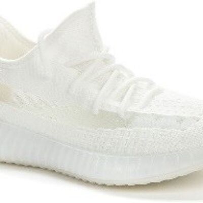 Crosby White Mesh Trainer