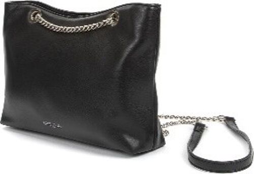 Keddo Chain Handle Shoulder Bag , BLACK