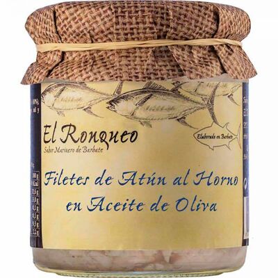 Baked Tuna Fillets in Olive Oil jar 212 g.