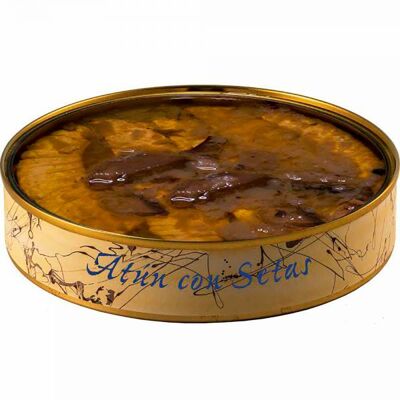 Ventresca of Tuna with mushrooms in Olive Oil tin 280 g.