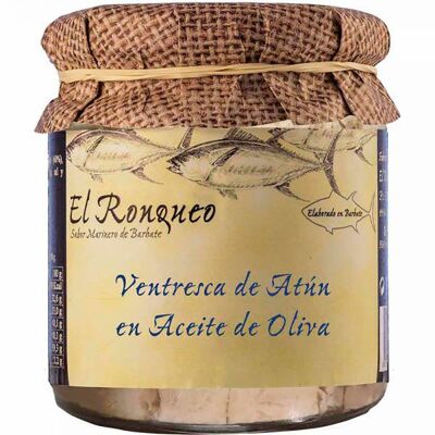 Ventresca de Atún con Pimientos en Aceite de Oliva tarro 250