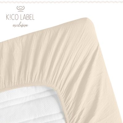 KiCo Label Fitted Sheet Junior M 70x160cm