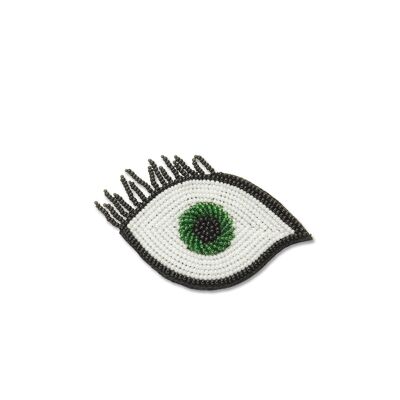 Green Eye Brooch