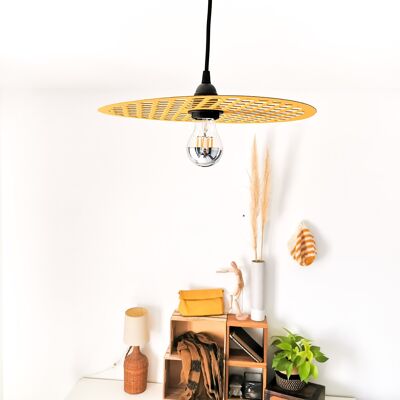 suspension - mustard yellow HIVE chandelier