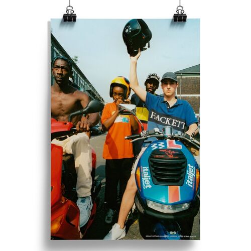 phil knott mopeds ride out poster