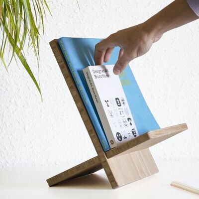 Everything Stand Bamboo Book Holder, Book Stand, & Bookend